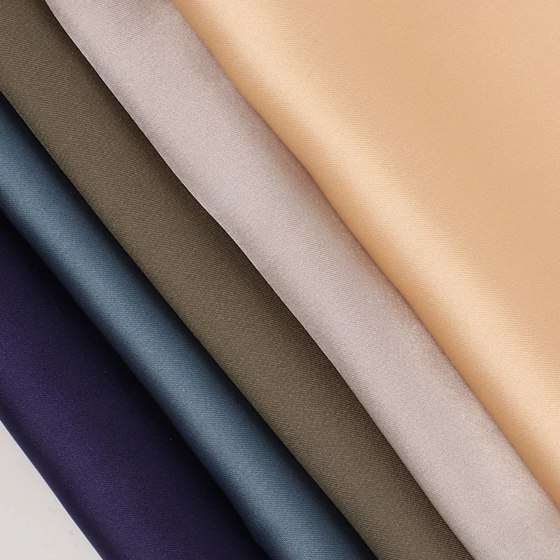 Wholesale High Quality 50D 85g pure Polyester fabric Satin chiffon fabric for shirts,dresses pants and blouses