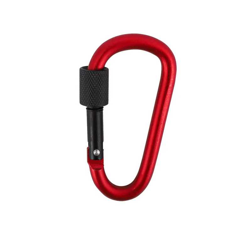 High quality aluminum alloy mountaineering buckle d-shaped fast hanging mountaineering buckle multi-functional fast hanging