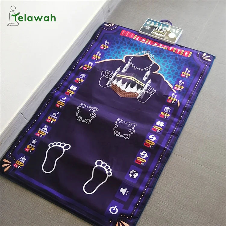 Удобный нескользящий детский дорожный мини-коврик Telawah для молитвы Мусульманский Исламский молитвенный