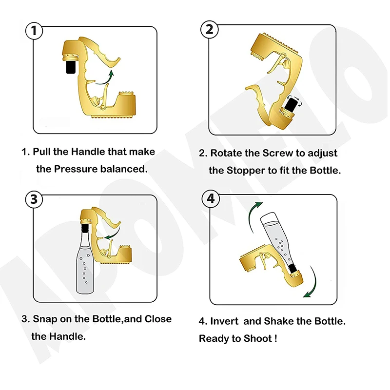 
2021 Amazong Hot Selling Drop Shipping Pool Party Drink Sprayer Wine Beer Bottle Bubble Blaster Champagne Bottle Squirt Gun 