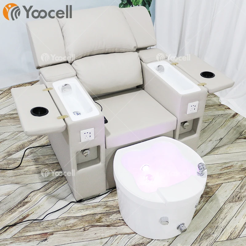 
Yoocell Manufacturer multifunctional spot commercial furniture high-end comfortable synthetic leather pedicure chair 