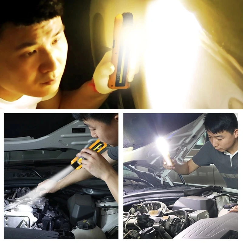 COB maintenance flashlight ultraviolet 395NM fluorescent agent detection UV lamp car repair charging ultraviolet multi-function