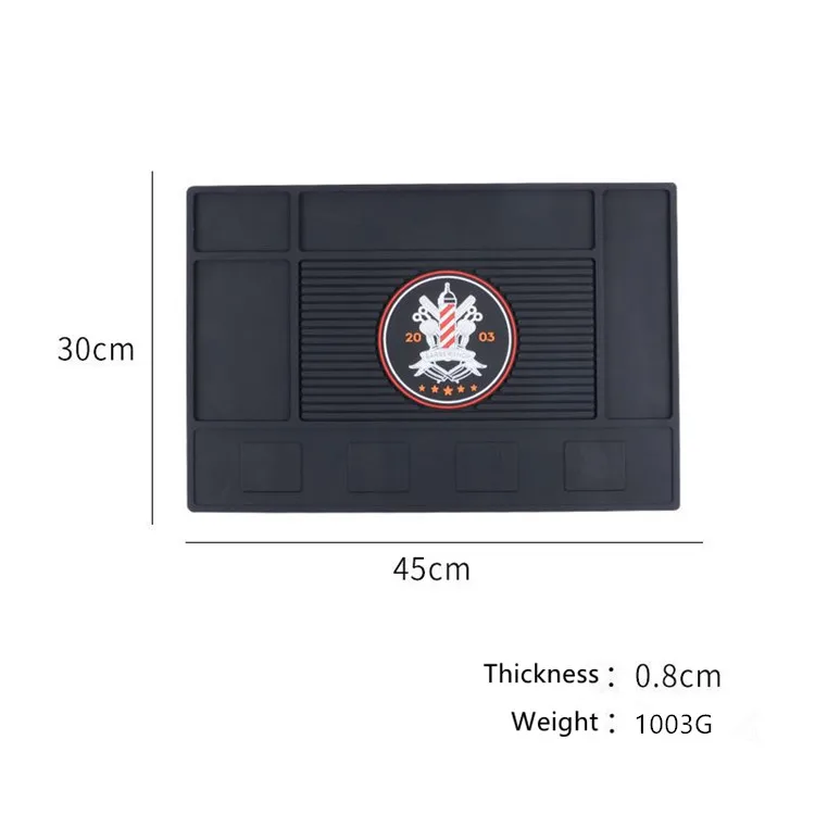 Hairdressing mat PVC insulation mat strong magnetic suction desktop clipper display beauty salon tool mat wholesale
