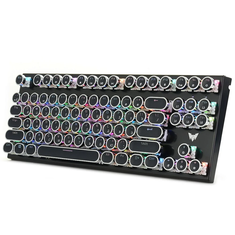 Профессиональная игровая клавиатура с подсветкой RGB, портативная компьютерная Проводная Usb игровая механическая клавиатура для ПК