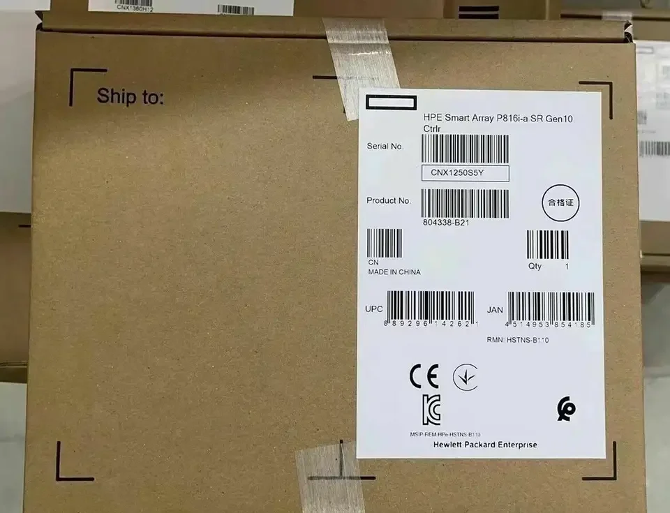 Original Smart Array 804338-B21 P816i-a SR Gen10 (16 Internal Lanes/4GB Cache/SmartCache) 12G SAS for HPE server