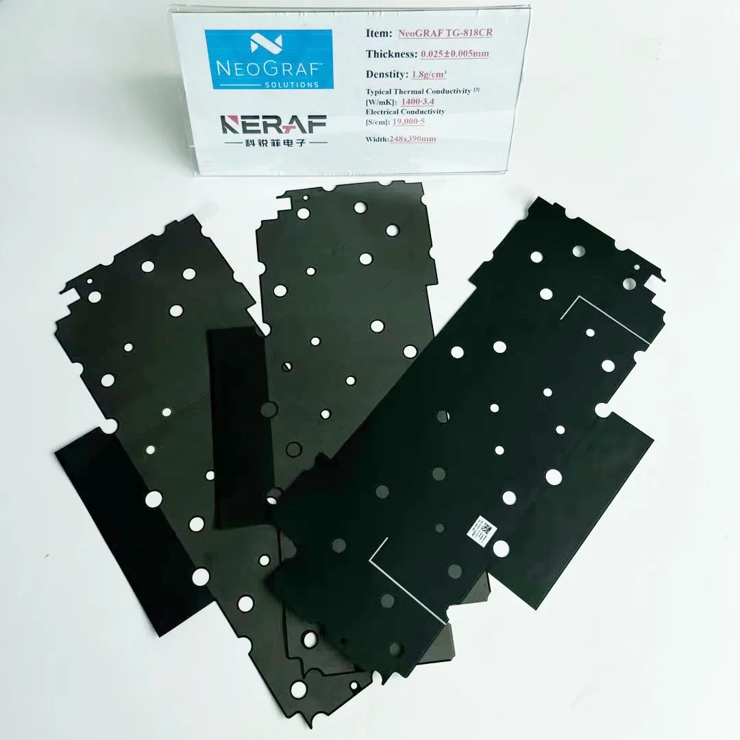 NeoGRAF eGRAF TG-818 0.050mm Customized Thermal Interface Material 99.99% Carbon Flexible Synthetic Graphite Sheet Die-cutting
