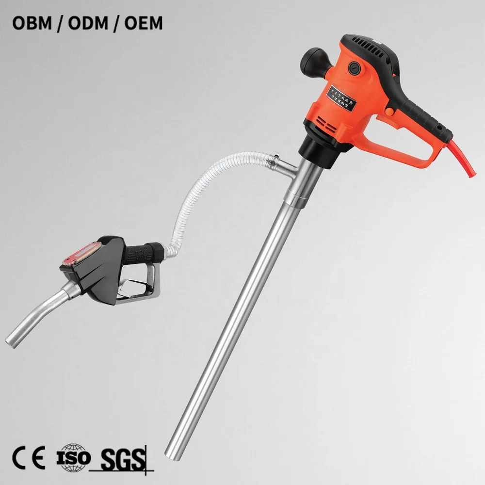 Motorised Barrel Pump Stainless Steel 304 PTFE PVDF Tube Chemical Electric Oil Barrel Pump for chemicals