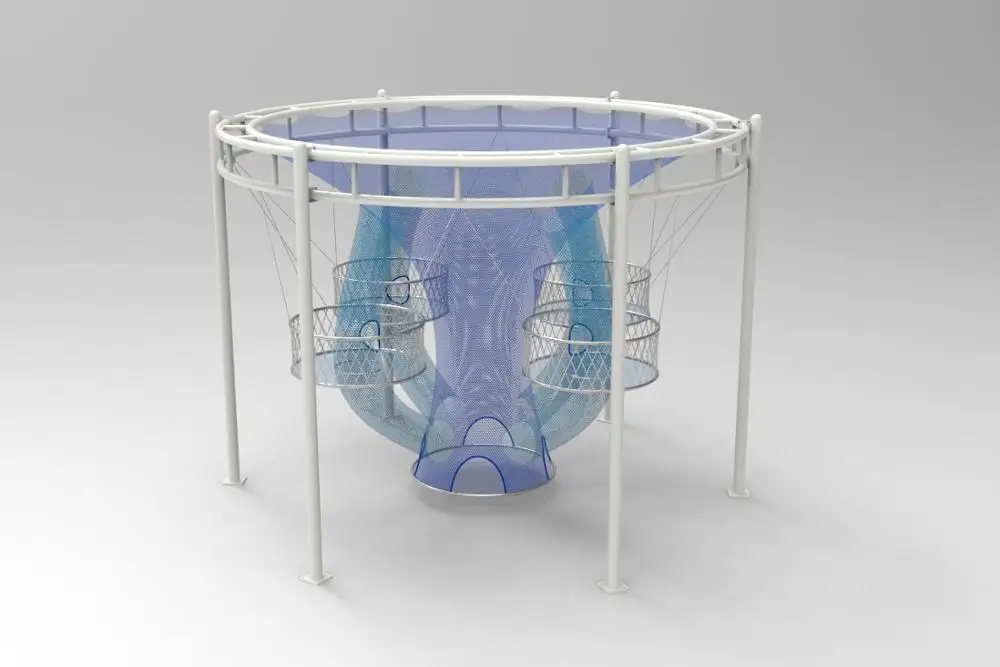 
High strength climbing rope net rainbow climbing nets for children playground 