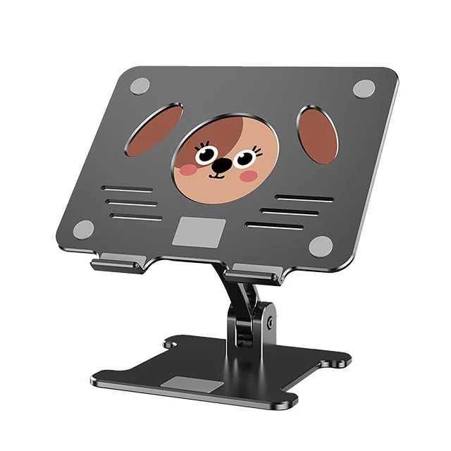 Quality Adjustable Foldable Eye-Level Aluminum Solid Up Tablet Stand