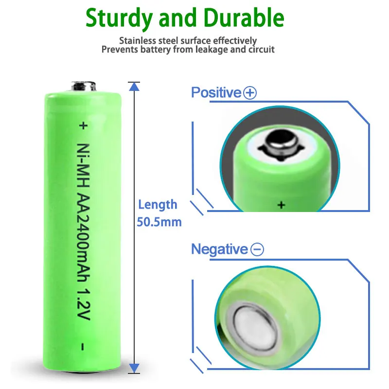 Supermarket supply AA 2600mAh 1.2V Long Life And Low Self Discharge Ni-Mh Battery Rechargeable Batteries