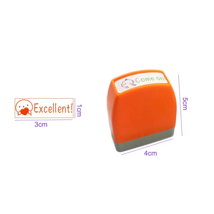 8pc French Spanish Stamp Set,Rectangular Teacher Stamps for Grading Classroom