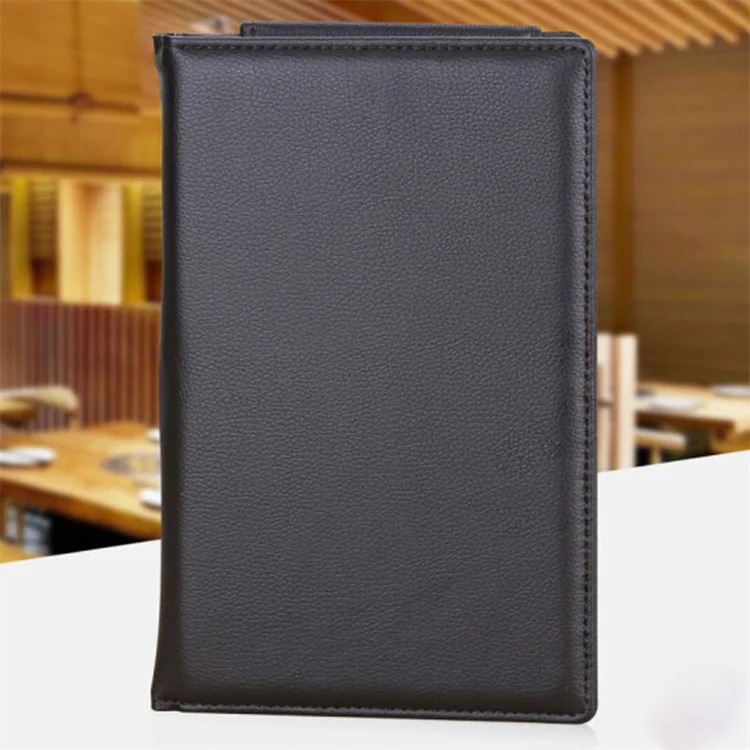 Leather restaurant check holder check presenter bill folder