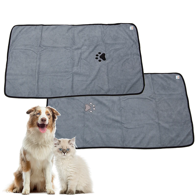 COLLABOR Bichon Frise Dog Quick-drying Towel Bath Supplies Fiber Pet Towel Absorbent Dog Towel