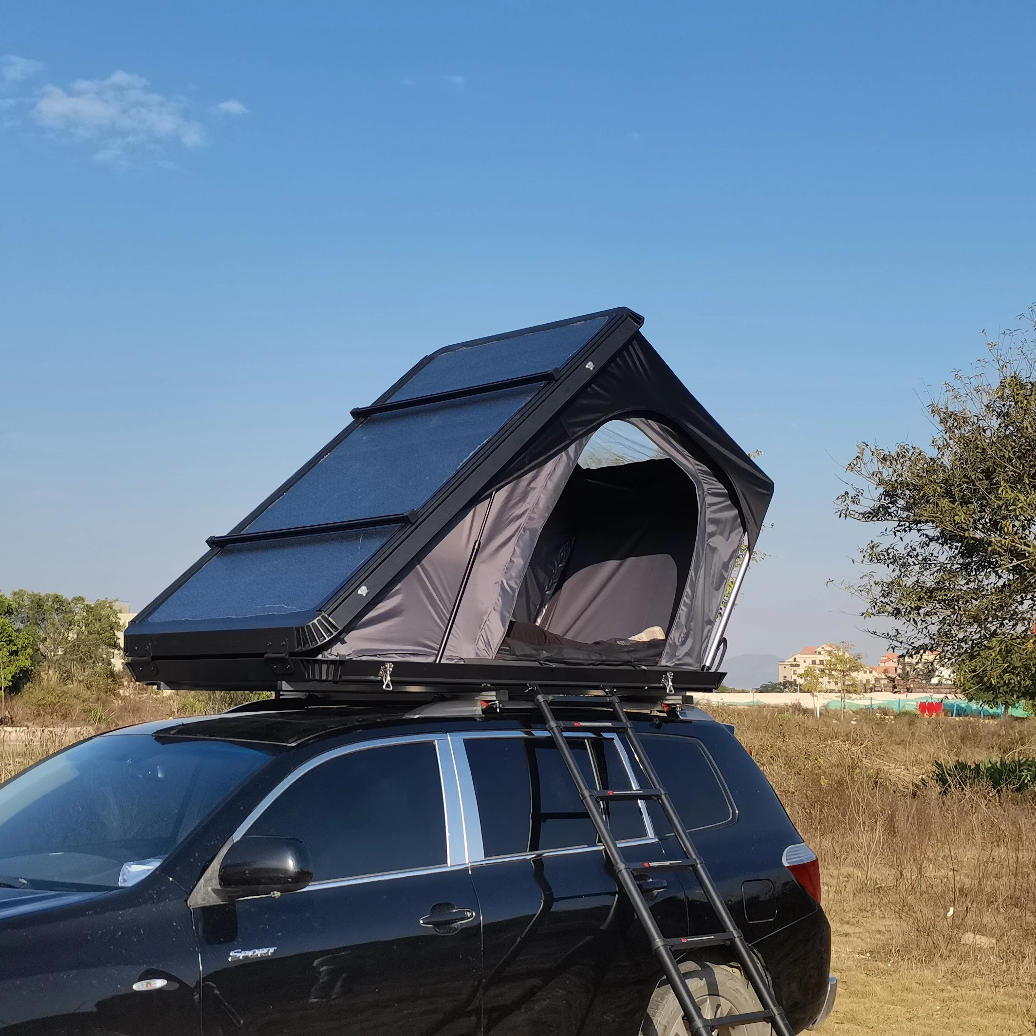 4X4 Off Road Car Rooftop Tent Hard Shell Aluminum Triangle Camping Roof Top Tent