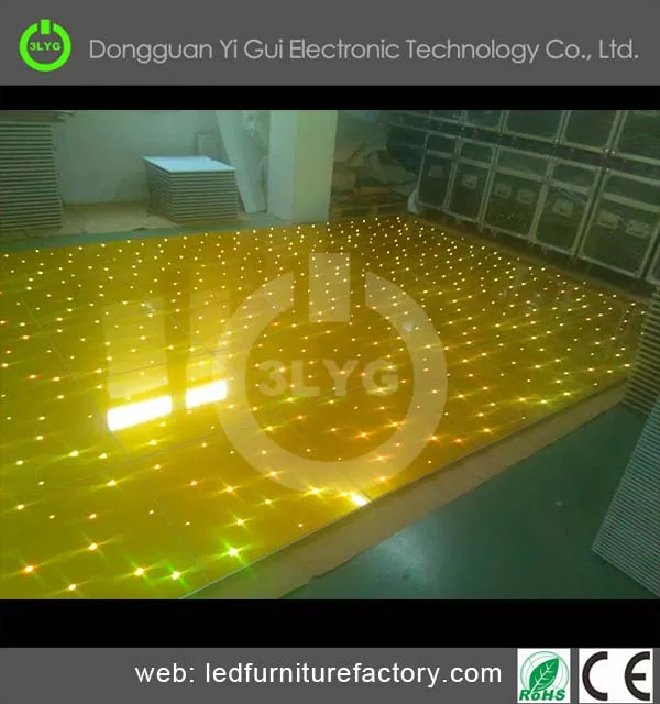 Популярные белые Starlit RGB светодиодные панели для танцпола свадьбы DJ Bar Party