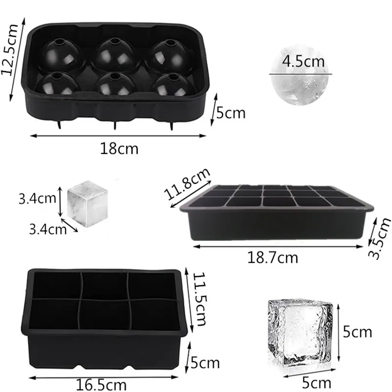 Wholesale Cross-Border Hot Selling 15 Grid Edible Grade Silicone Ice Cube With Lid Easy To Remove Mold Making Ice Maker