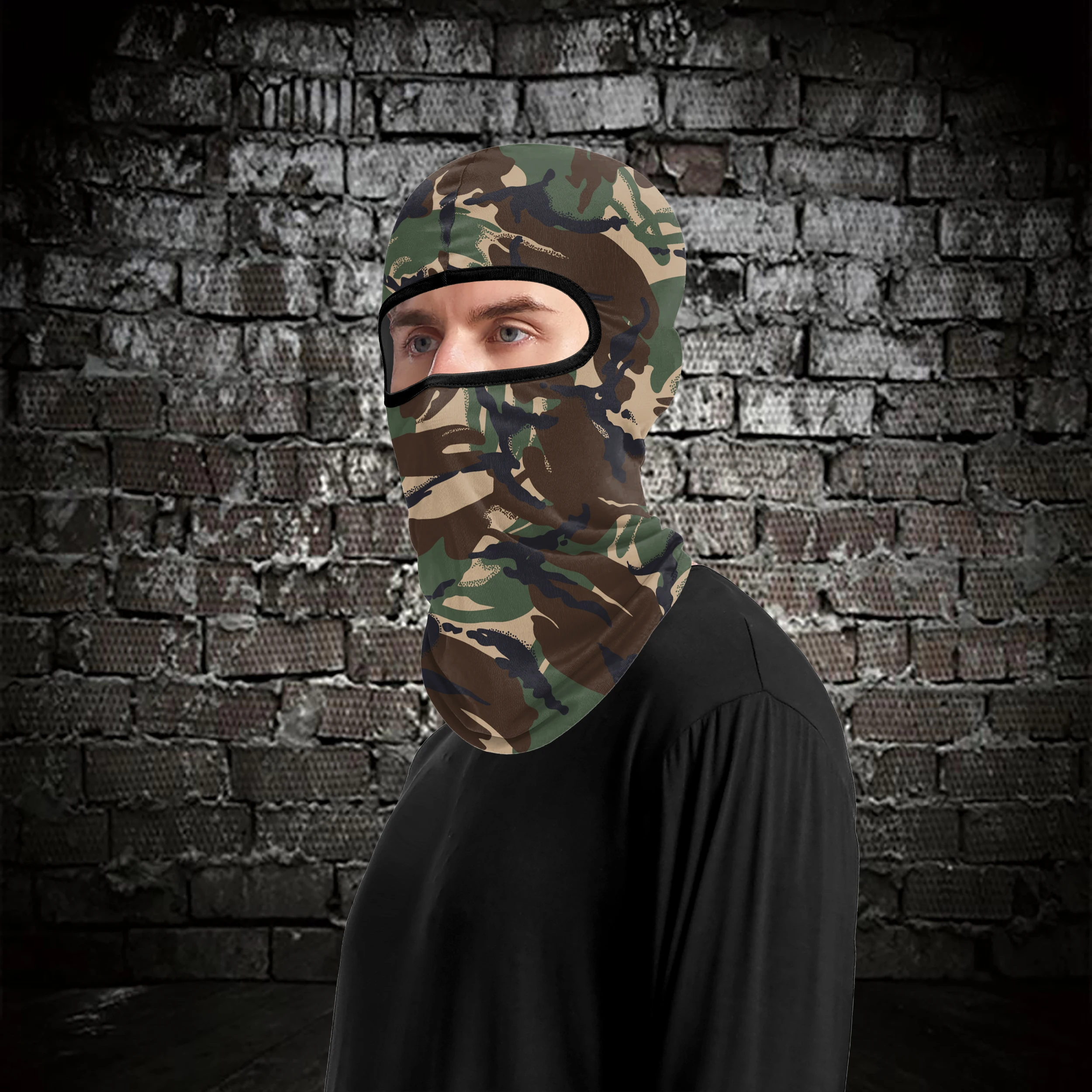 NADANBAO Tactical Camouflage Ski Balaclava Custom Full Face Hunting Cycling Helmet Liner neon balaclava three hole Ski