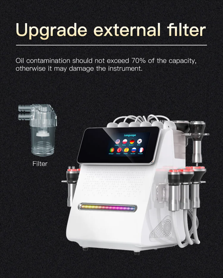 Latest 11 in 1 80K Cavi Vacuum RFs & EMSings-Lipolaserings slimming loss weight machine