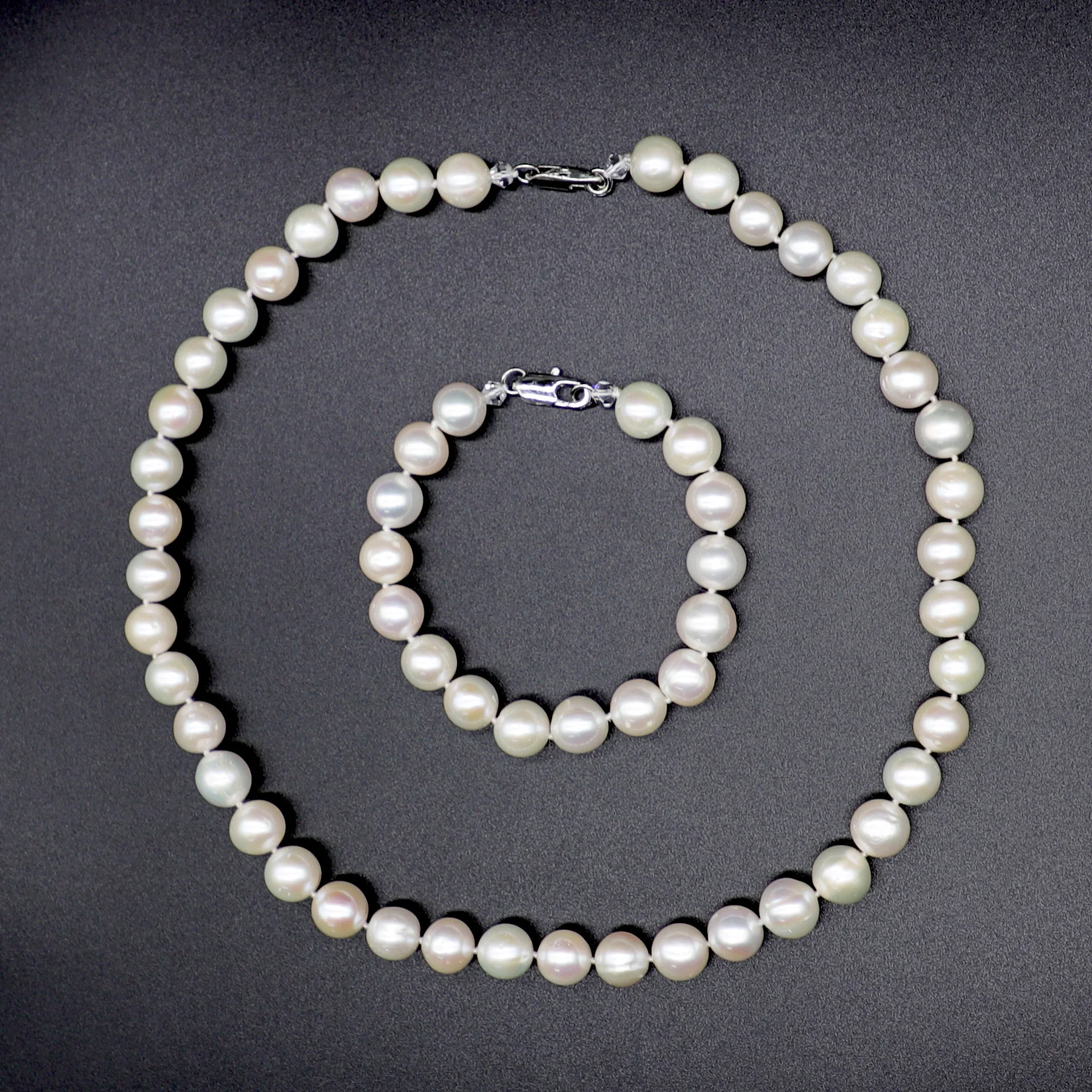 
wholesale fashion bridal jewelry set for wedding elegant women 925 sterling silver necklace bracelet jewelry set 