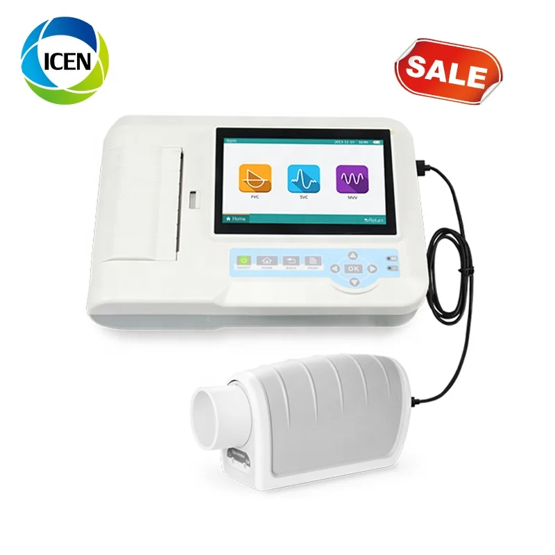 
IN-SP-100 portable lung function testing device pulmonary analyzer touch screen medical spirometer 
