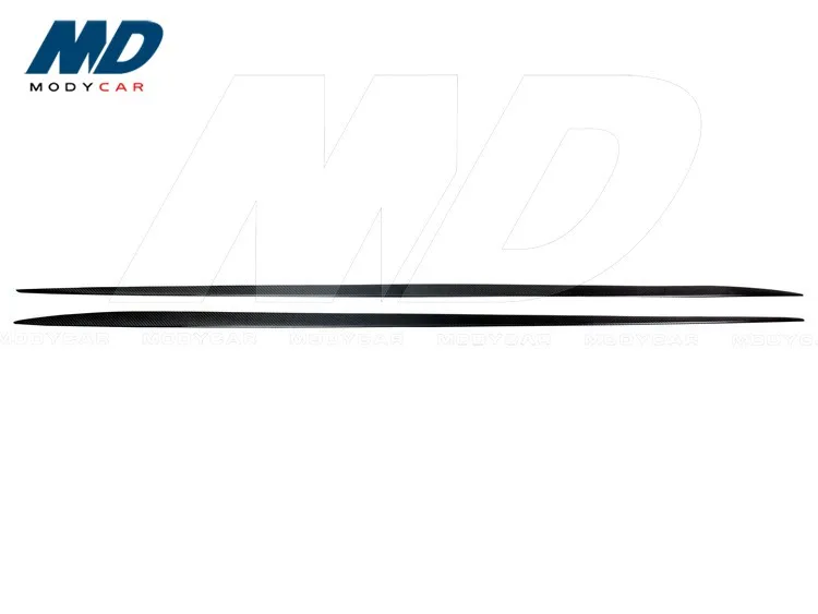 Modycar Style Carbon Fiber Side Skirt Insert For 2015-2016 MERCEDES BENZ C-Class W205 AMG C63