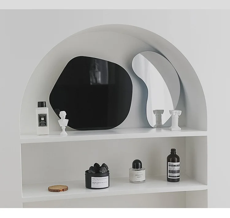 Yiscaxia Irregular acrylic mirror tray arc ornaments for photoshoot home art accessories photo props decoration