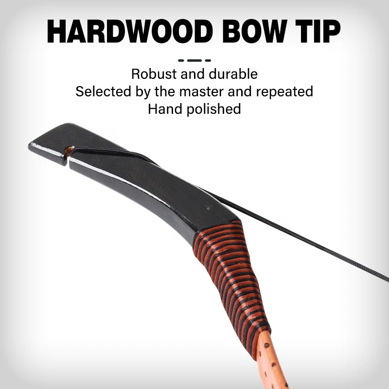 SPG Archery Traditional Bow Kid Recurve Hunting Bows and Arrow Set 12 lbs Chinese Handmade Wooden Laminate Outdoor Sport Longbow