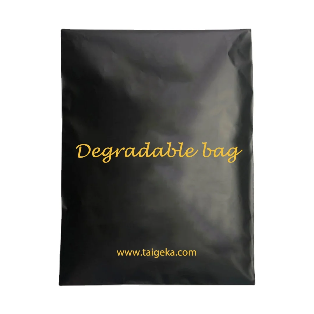 Черные курьерские пакеты из переработанного материала с напечатанным логотипом на заказ упаковка для доставки одежды конверт полиэтиленовый пакет отправки почты