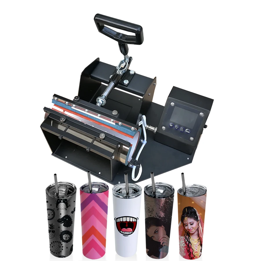 Creative LCD Screen 20oz Tumbler heat press machine sublimation bottles portable heat press machine for tumblers