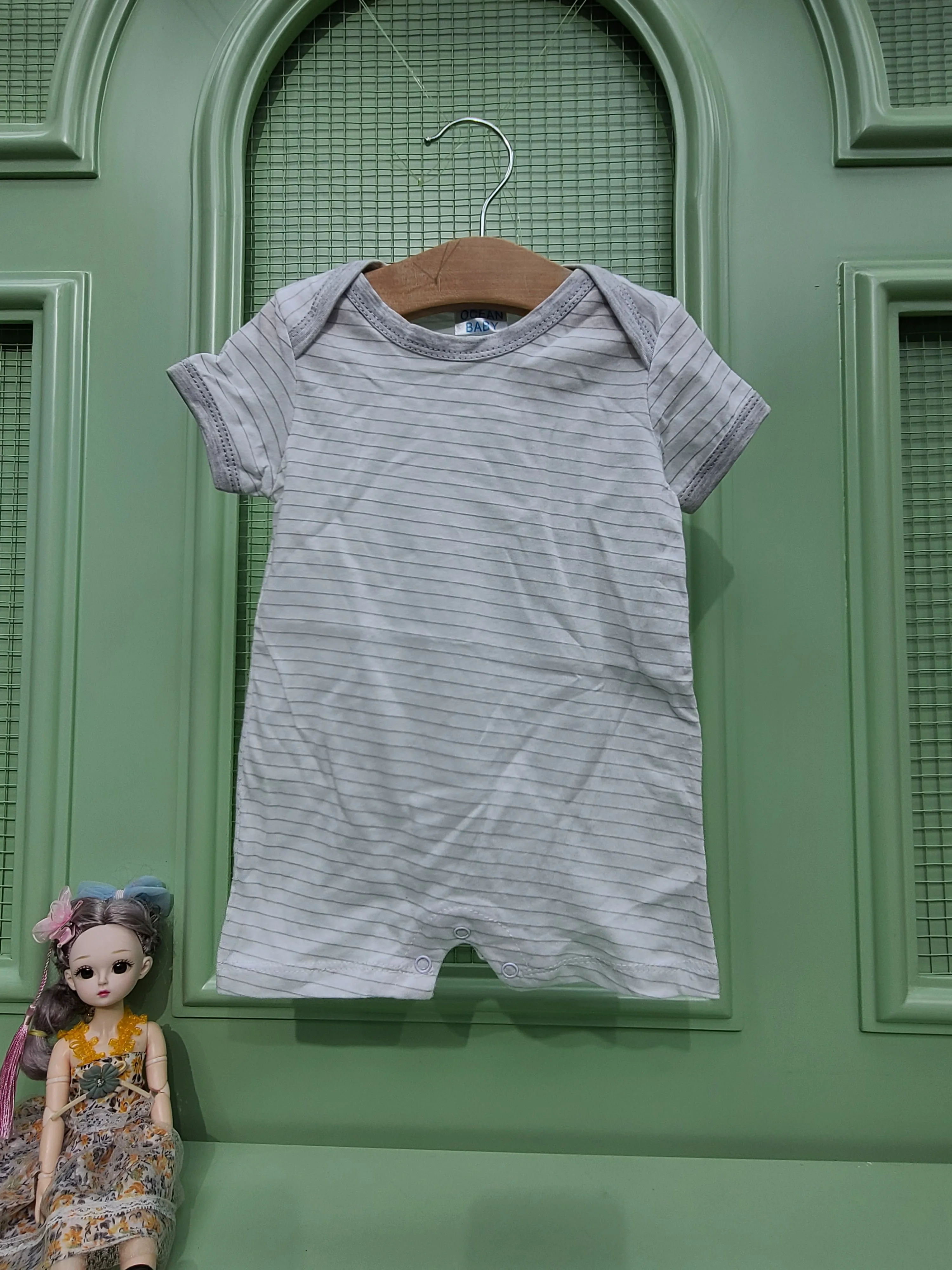 Wholesale Mixed New Born Cute jumpsuit Short Sleeve Pure Cotton Infant Baby rompers