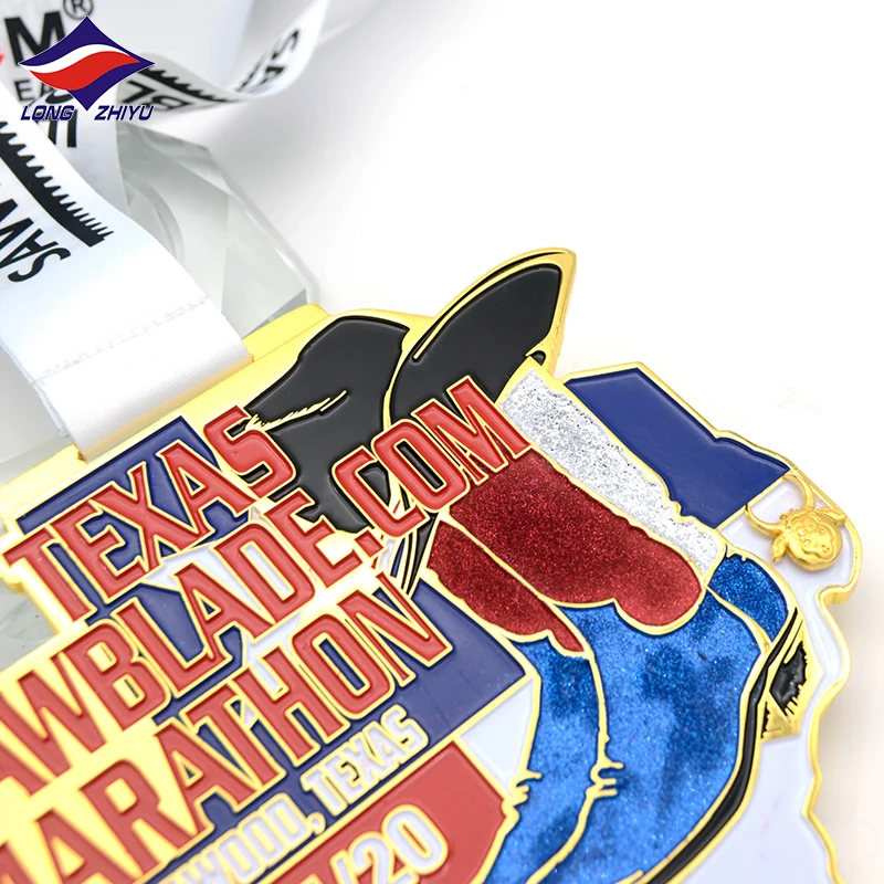 Longzhiyu 15 Years Factory Professional Custom Marathon Medals Engraved Metal Medal Make Your Own Copper Medallion