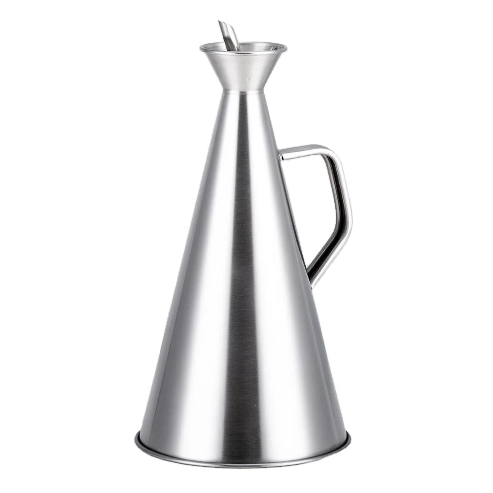 500ml Stainless Steel Olive Oil Dispenser, Leakproof Pourer Dispensing Bottle For Oil Soy sauce Vinegar Cooking wine