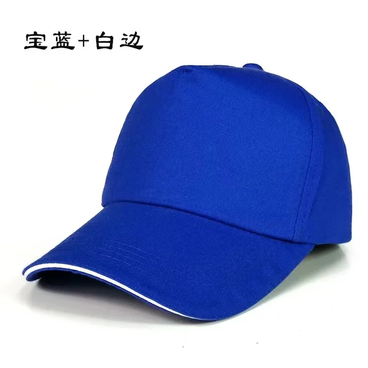 Custom embroidery logo waiter working Peaked cap Unisex Adjustable Cotton print Advertising 5 Panel Fitted Plain Baseball Cap