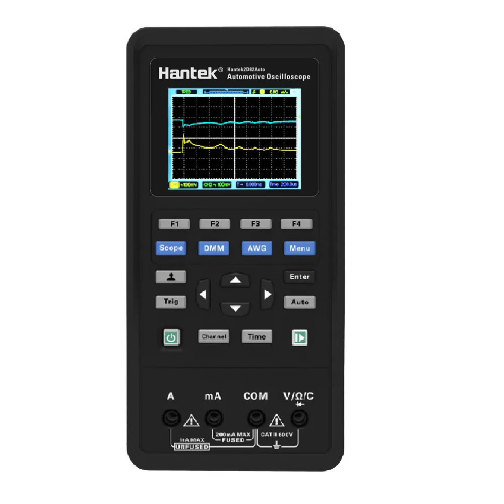 Hantek 2D82AUTO Car Oscilloscope 80mhz Dual-Channel Multi-Function Test Voltage Resistance Model Simulator Home Appliance Repair
