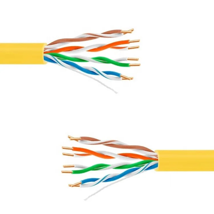 4 pairs twisted pairscopper lan cat5e 1000ft ethernet 24AWG 305m utp network cable manufacturer cat5 cat6 end pass rj45 through