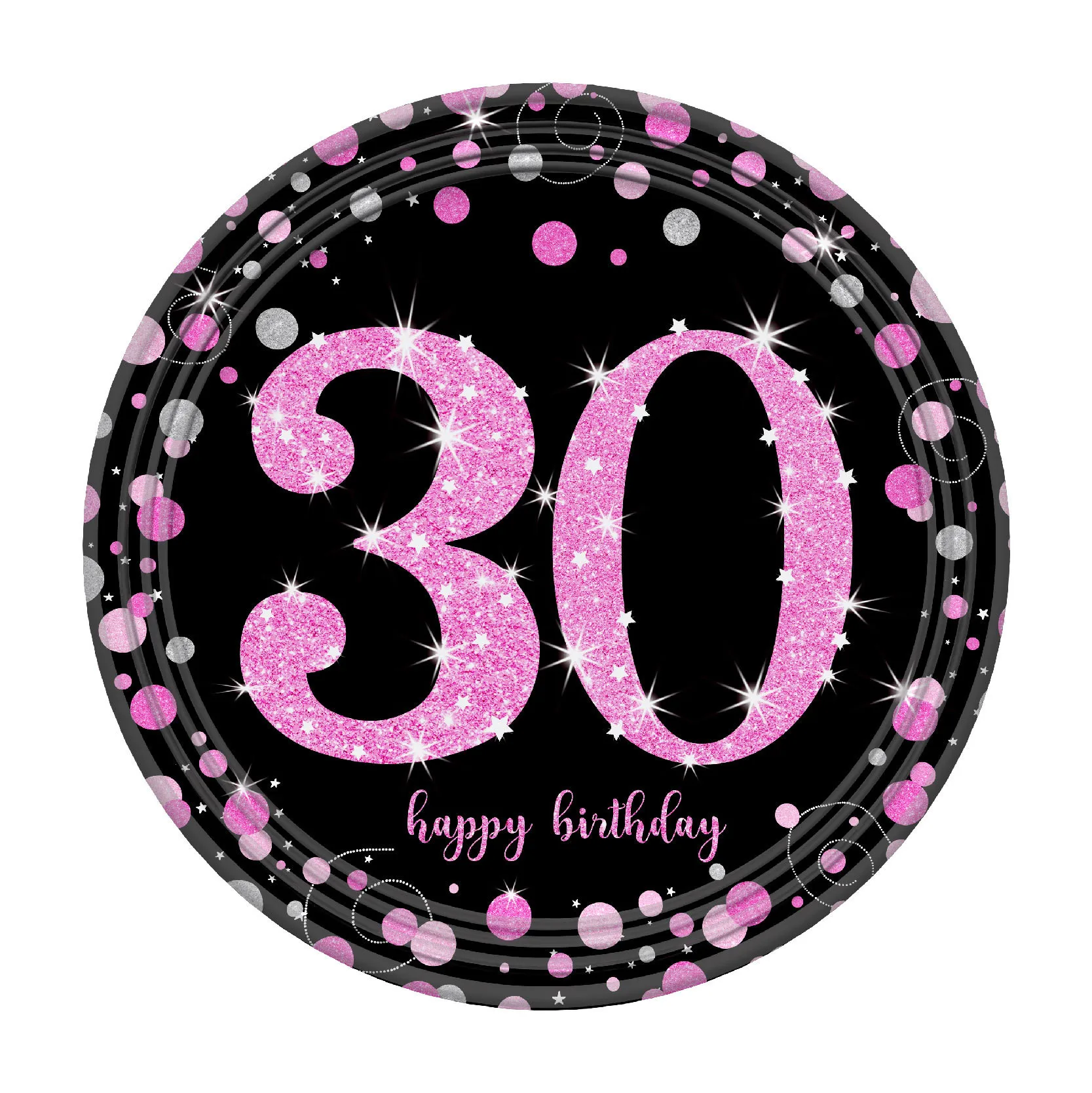 Набор одноразовой бумажной посуды из черного золота на заказ 21-40-50