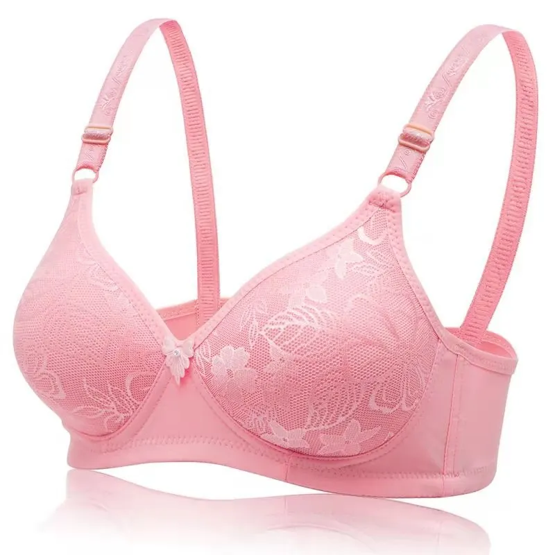 Cheaper price  Full Coverage 36 Bra Size Push Up Knitted Mature Gather Bra For Womenused clothes but new underwear