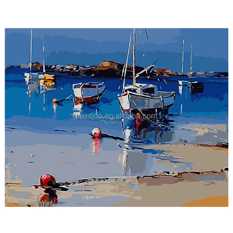 Paintido украшение дома настенные художественные картины природные пейзажи Картина маслом Печать холст Рамка