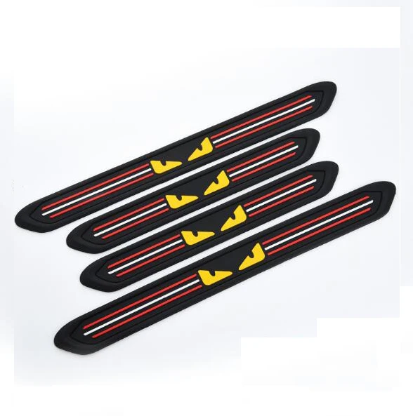 Universal Protection Car Door Handle Stickers Welcome Stickers Cartoon Protective Car Door Stickers