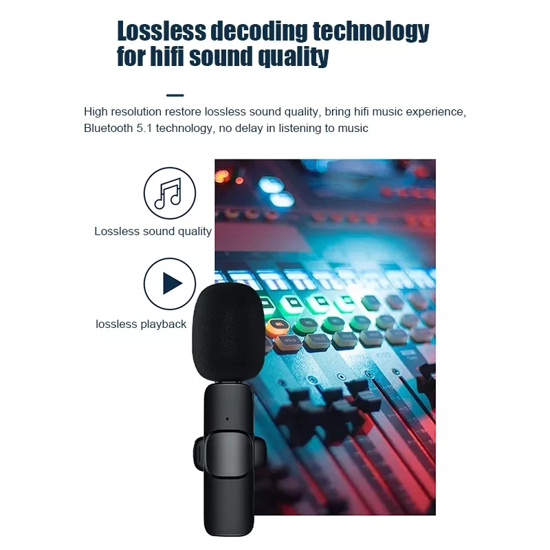 3.5 mm Lavalier wireless karaoke microphone 2.4Ghz sing2 Record vlogging Lapel mic Wireless Microphone for mobile phone camera