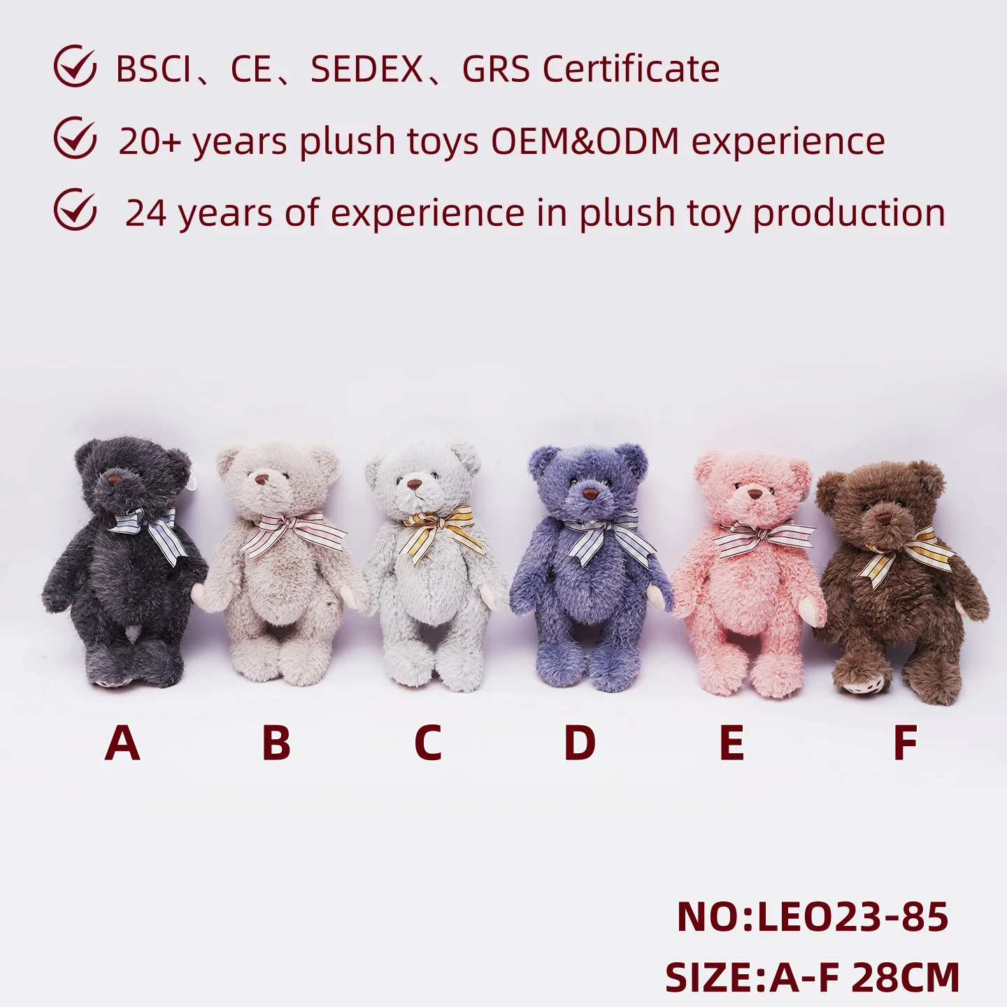 OEM ODM New eco-friend fabric soft stuffed Plush adorable unique plush toy bear cheap lovely cozy plush toy bear