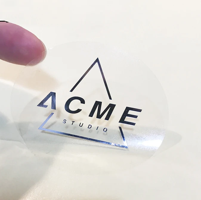 Perforated Clear/White Sticker Material Self Adhesive Pvc Vinyl Mylar Strong Rectangle Barcode Label