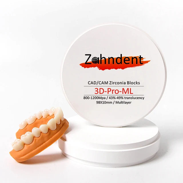 China Products Multilayer Zirconium Oxide With Natural Esthetics Dental Zirconia Disk