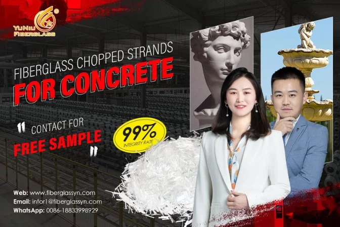 E Glass Fiber For Concrete Fiber Works with 126 countries Chopped Strands For Reinforced Concrete