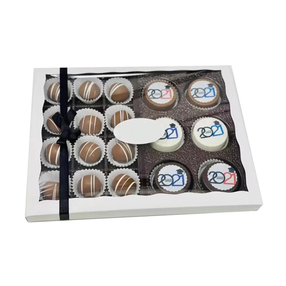 Wholesale Custom printing luxury chocolate packaging box for chocolates gift packaging with blister tray