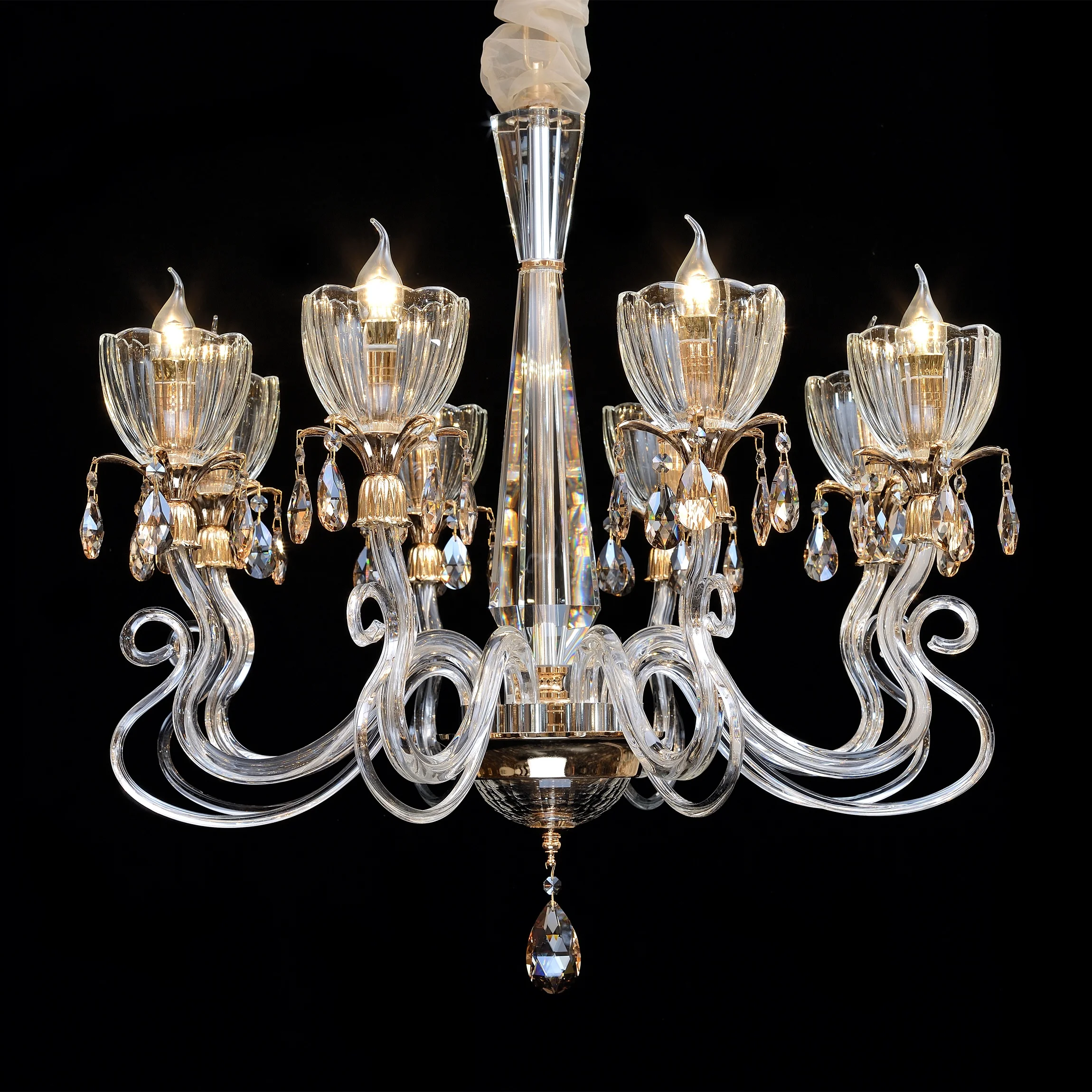 
Explosions Apple Lamp Glass Crystal Chandelier for European Living Room Lighting and Circuitry Design Modern Modern Simple 80 