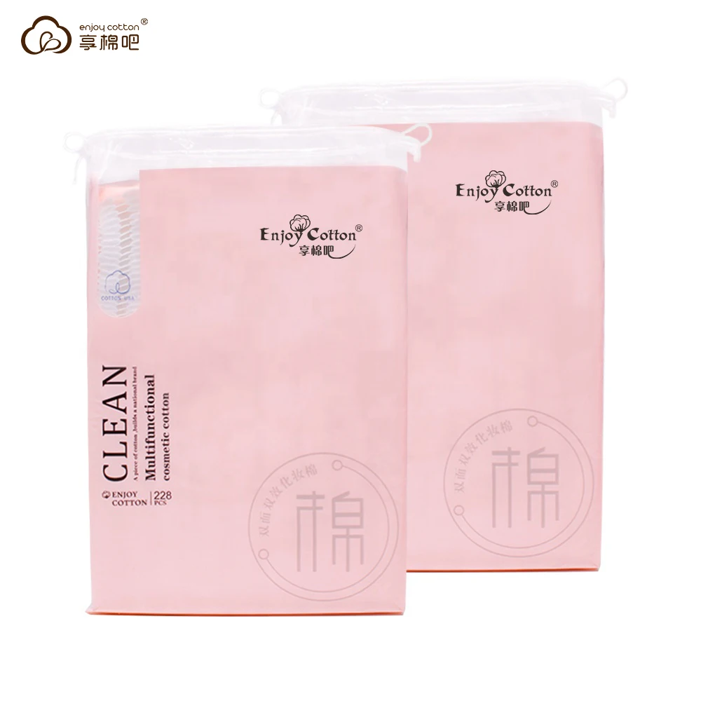 Double Effect Embossing 100% Cotton Pads Cosmetic Cleaning Skin Makeup Cotton