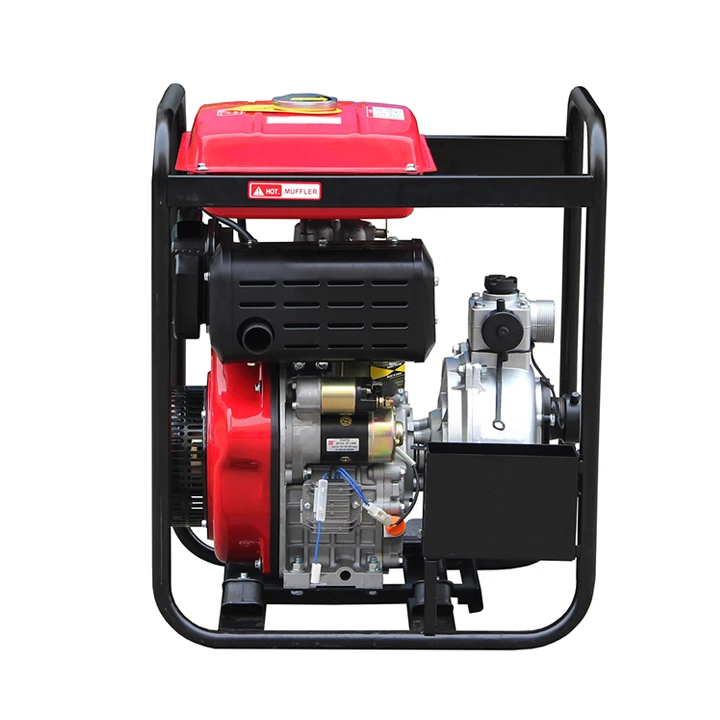 Hiearns  DP20HE 2inch high pressure diesel irrigation electric water pump with 186 10hp diesel engine