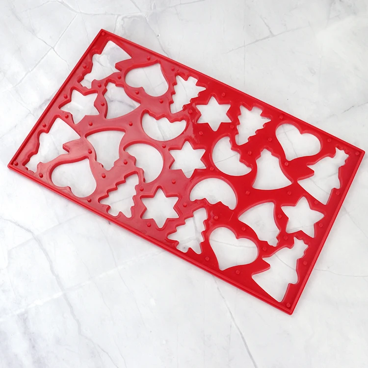 New design DIY baking cake craft bakery pastry tools cookie polygraphic shapes baking plastic biscuit mold
