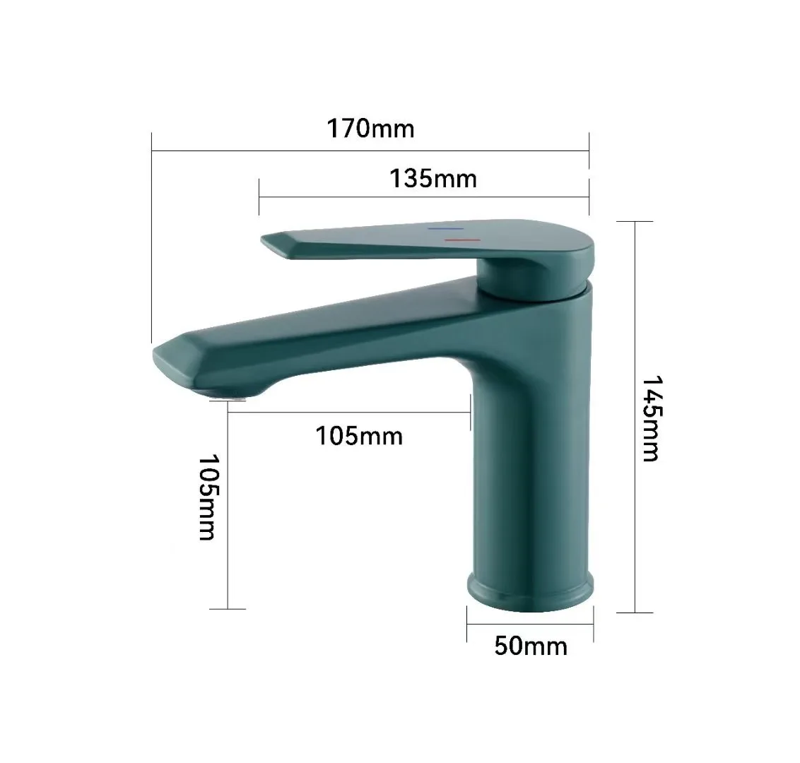 NES-FA6  2024 new all-copper extended basin faucet Hot and cold faucet single-hole bathroom washbasin anti-splash faucet